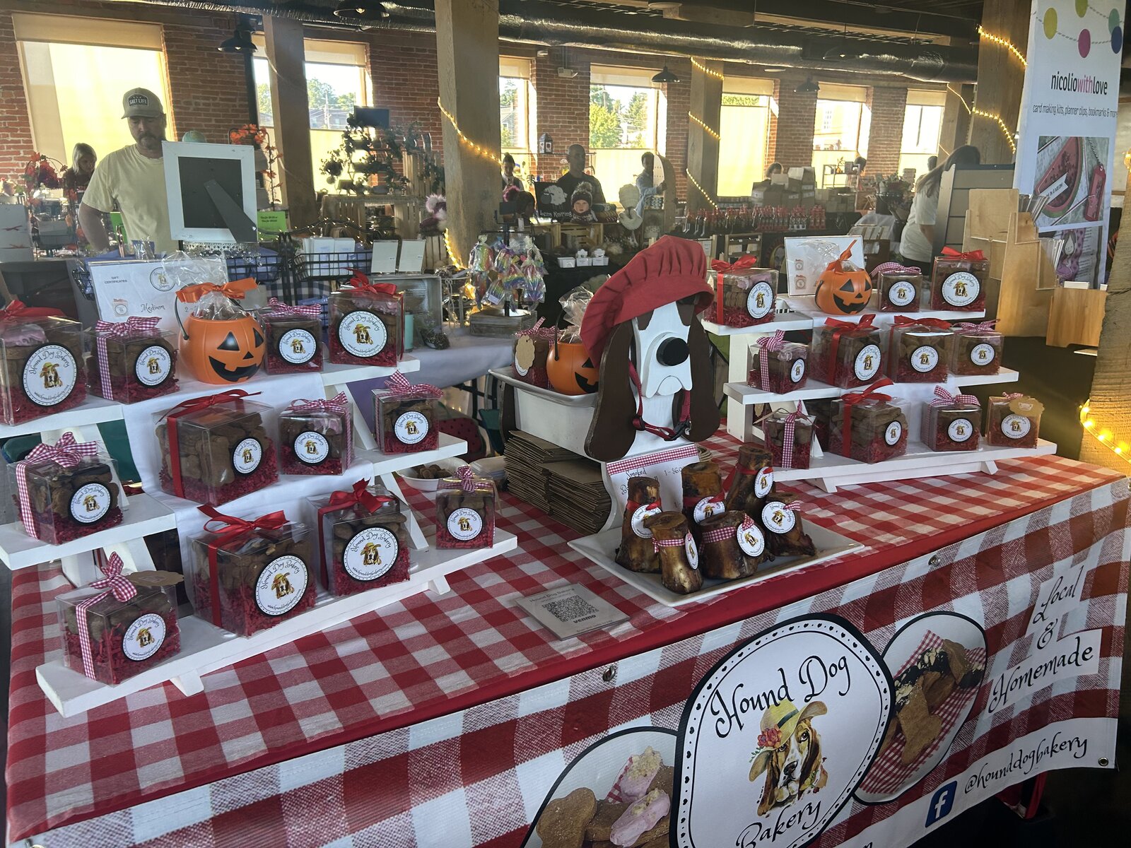 Farmers market stall